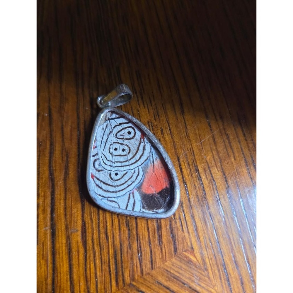 Real 88 Numberwing Butterfly Wing Pendant Necklace Charm Silver Boho Gift